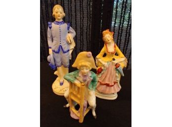 Set Of 3 Porcelain Figurines