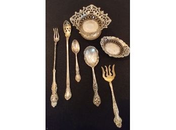Collection Of 7 Sterling And Silverplate Pieces