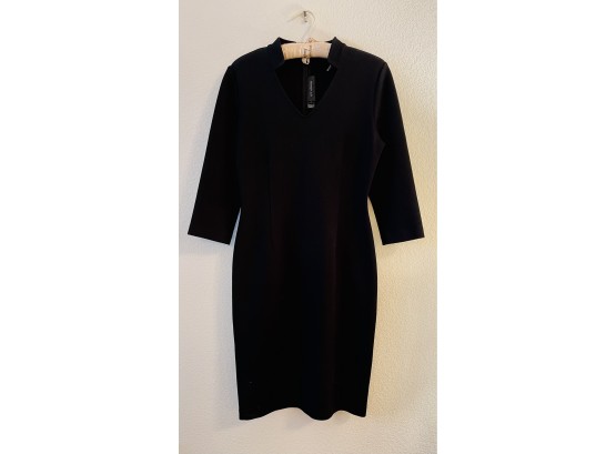 St. John 3/4 Sleeve Black Dress Women's Size 6