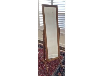 Full Body Mirror With Wood Stand