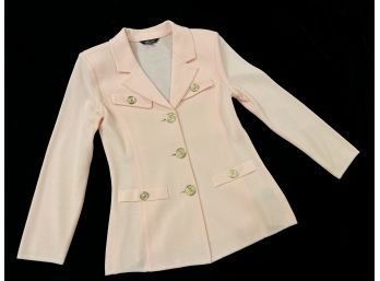 Missok Pink  Dressed Up Button-Front Jacket Women's Size Petite Small
