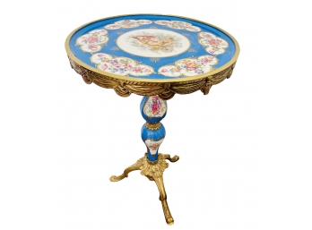 French SEVRES Style Bronze Porcelain Mounted Table