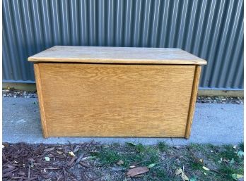 Plywood Box With Hinged Lid