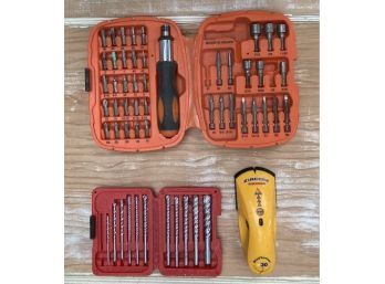 Drill Bits And Screw Driver With Various Bits