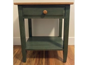 Ethan Allen Country Colors Night Stand In Green