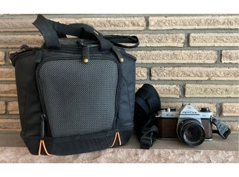 Asahi Pentax K1000 With 49mm Lens And Bag