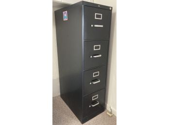 Black 4 Drawer Vertical Hon File Cabinet