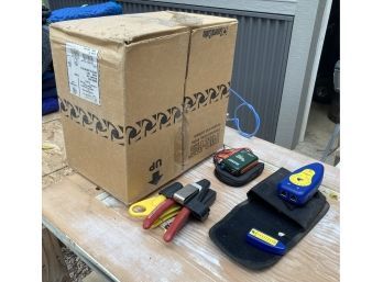 Electronic Tools Lot, Tester And Cat 5 Wire