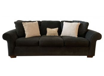 Bauhaus Green/grey Sofa With Decorative Pillows