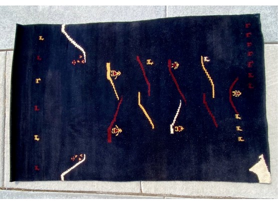 Hand-knotted Black Area Rug From Kaleen Rugs Inc.