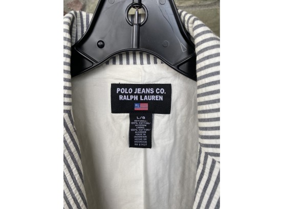 Polo Jeans Striped Jacket Size L