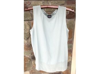 Eileen Fisher Teal Silk Shirt Size M