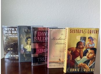 Group Of Hardcover Fiction Books Including Titles By Baldacci, Briscoe, Allende W/ First Editions & Autographs