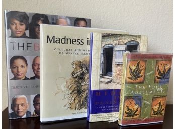 Group Of Hardcover Books Including Madness In America & Hidden In Plain View First Edition