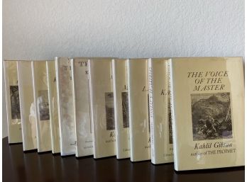 Collection Of Khalil Gibran Books With Plastic Dust Jackets, Mostly From Citadel Press