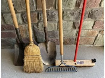 Group Of Gardening And Yard Tools-Five Items Total