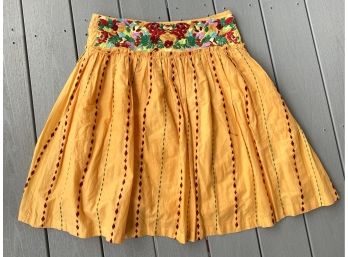 Odille Size 12 100% Cotton Embroidered Skirt