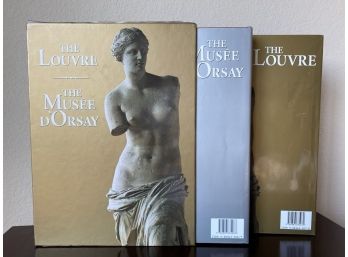 Two Hardcover Coffee Tables Books By LA Press The Louvre & The Musee D’Orsay