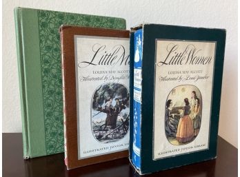 Grouping Of Three Vintage Boks Including Illustrated Little Women & Little Men