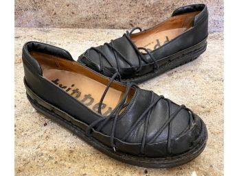 Trippen Black Leather Shoes
