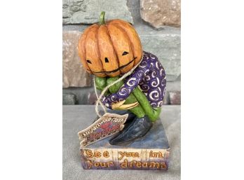 'see You In Your Dreams' Pumpkin Figurine By Heartwood Creek