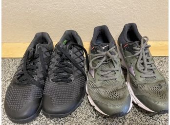 Pair Of Two Ladies Athletic Shoes Including Reebok Crossfit & Mizuno Size 39