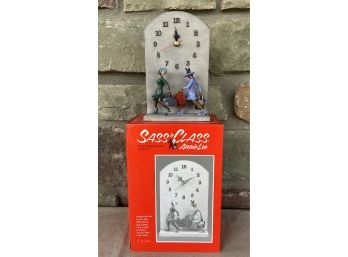 Small Sass N' Class 'power Shopping Clock' By Annie Lee