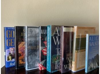 Group Of Mostly Hardcover Books Including First Editions & Printings Includes Alice Walker, Edward Ball, &