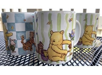 3 Winnie The Pooh Mugs