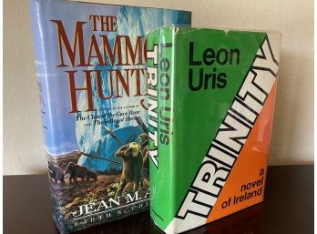 First Edition Of Jean M. Auel’s The Mammoth Hunter & Limited Edition Printing Of Leon Uris’ Trinity