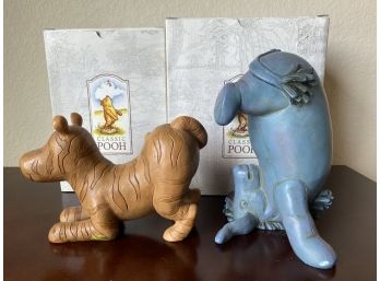 Two Large Charpente Resin Figurines Of Tigger And Eeyore New In Box