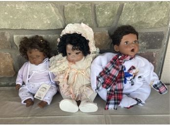 (3) Assorted Friends Forever Baby Dolls From Madam Alexander, Lee Middleton, & Unmarked