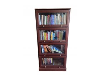 Four Drawer Glass Fronted Barrister Library Bookshelf (2 Of 2)