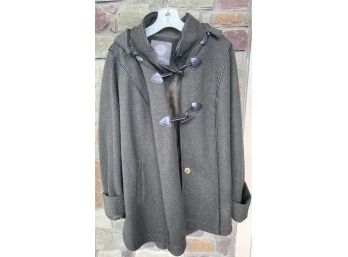 Vince Camuto Toggle Jacket With Hoodie Size XL