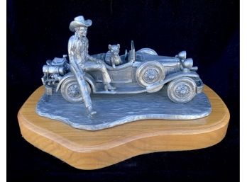 Stutz Bearcat From The Automobile Series Pewter Sculpture By Michael Ricker, Hallmark Casting 1 (CoA)