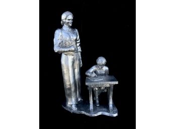 Teachers From The American Professions Series Pewter Sculpture By Michael Ricker, Hallmark Casting 1 (CoA)