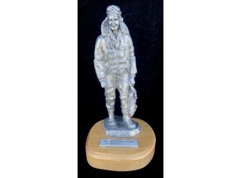 Airman From The American Soldiers Series Pewter Sculpture By Michael Ricker, Hallmark Casting 1 (CoA)