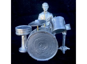 Gene Krupa From Legends Of Jazz Series Pewter Sculpture By Michael Ricker, Hallmark Casting 1 (CoA)