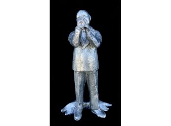 Louie Armstrong From Legends Of Jazz Series Pewter Sculpture By Michael Ricker, Hallmark Casting 1 (CoA)