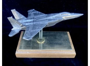 F-15C Eagle From Fighter Jet Series Pewter Sculpture By Michael Ricker, Hallmark Casting 1 (CoA)