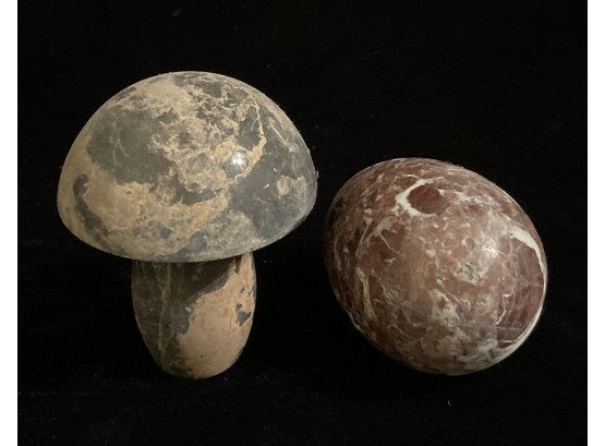 Stone Egg And Mushroom