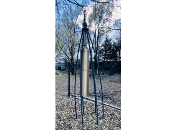 Original Swetsville Zoo Bell Metal Sculpture By Bill Swets