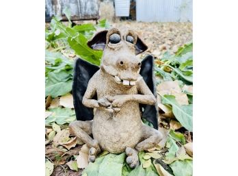Gargoyle With Frog Sculpture