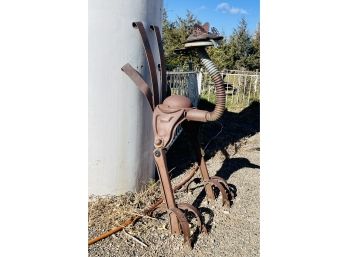 Original Swetsville Zoo Ostrich Metal Sculpture By Bill Swets
