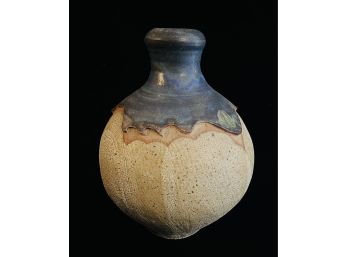 Signed Glazed Pottery Vase