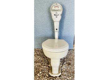 Original Swetsville Toilet With Park O Meter By Bill Swets