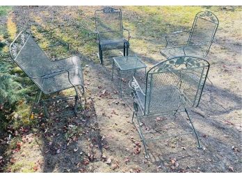 Metal Patio Set With Rocking Chairs
