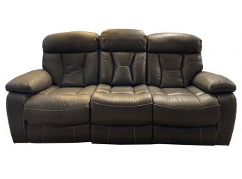 3 Seater Faux Leather Electric Reclining Sofa