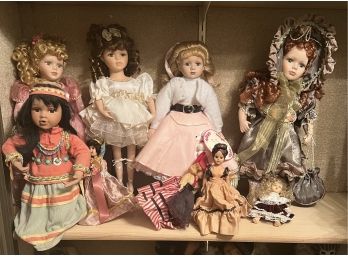 An Assortment Of Collectors Dolls Inc. Keepsake Porcelain Dolls, Collectors Choice And More