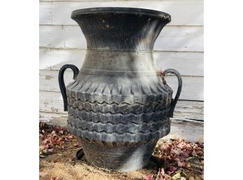 Large Pot Made Out Of Recycled Tires